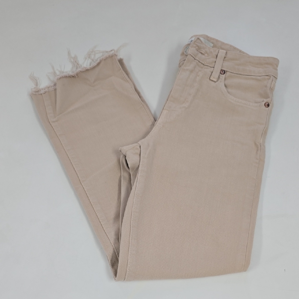 Trave Denim Pants Cutoff Straight Colette Mississippi Sand Pants
